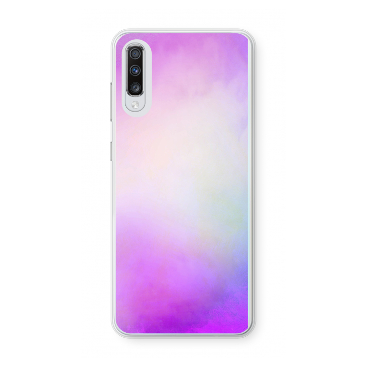 Clouds pastel: Samsung Galaxy A70 Transparant Hoesje