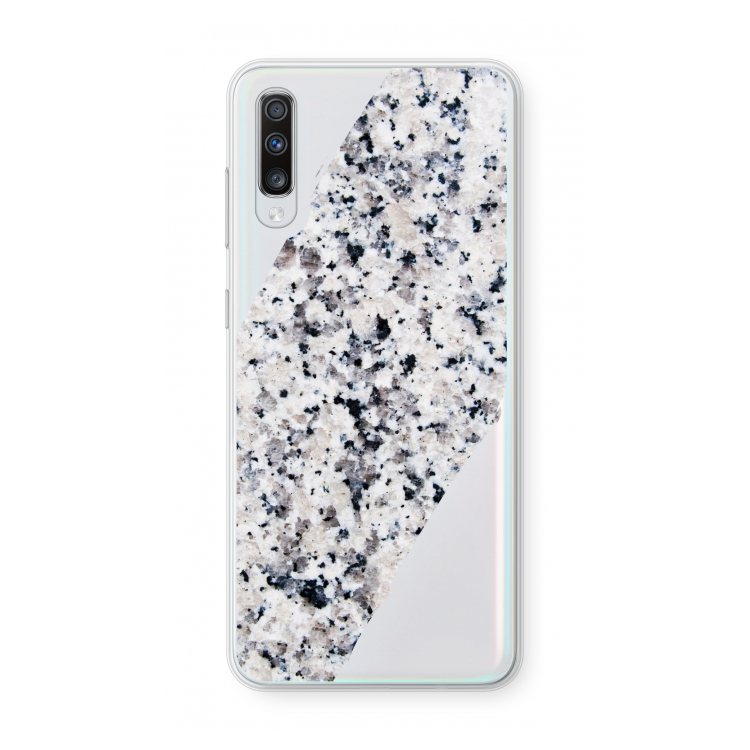 Gespikkelde marmer: Samsung Galaxy A70 Transparant Hoesje