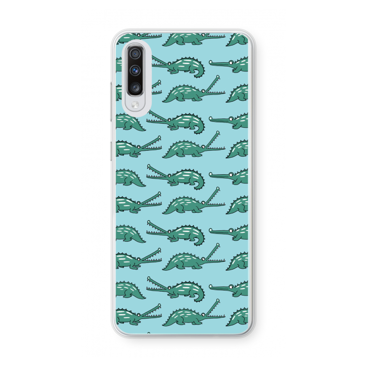 Kroko: Samsung Galaxy A70 Transparant Hoesje