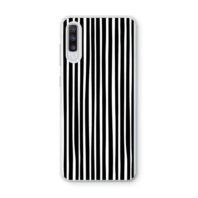 Stripes: Samsung Galaxy A70 Transparant Hoesje