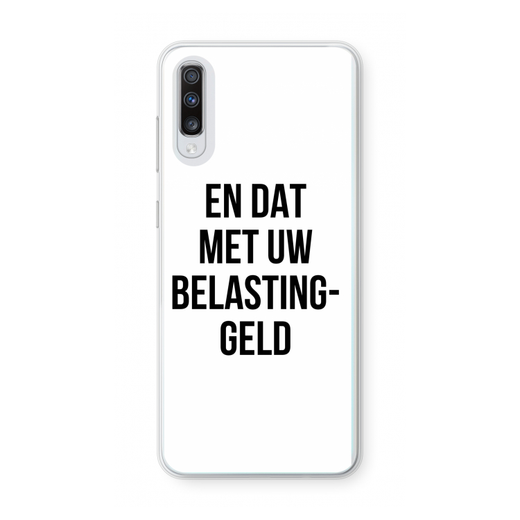 Belastinggeld: Samsung Galaxy A70 Transparant Hoesje