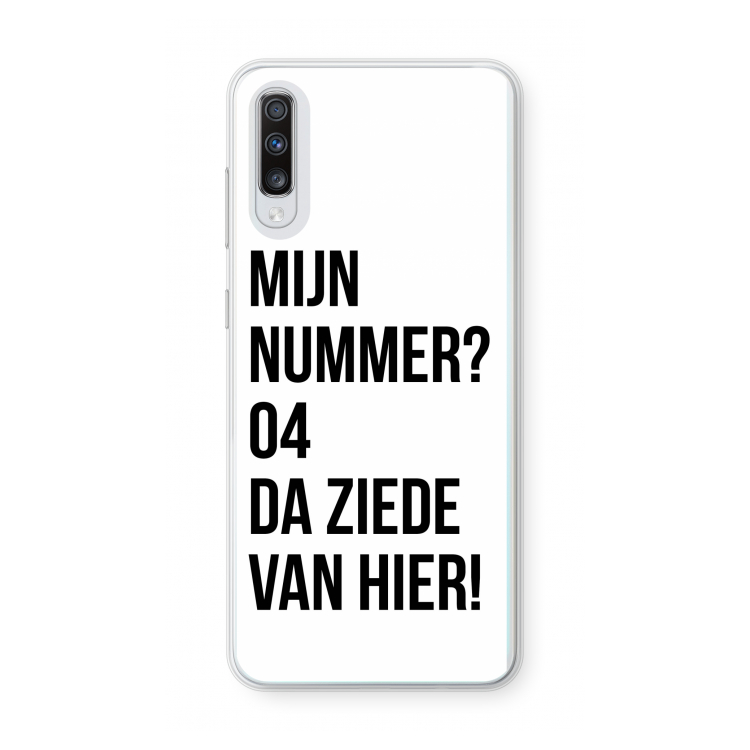 Da ziede van hier: Samsung Galaxy A70 Transparant Hoesje
