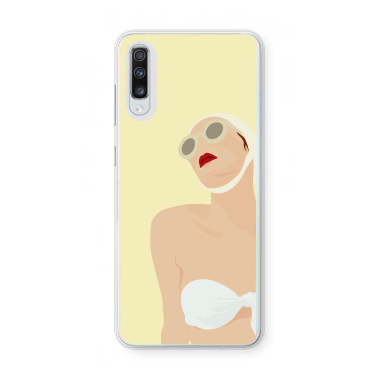 Summer: Samsung Galaxy A70 Transparant Hoesje