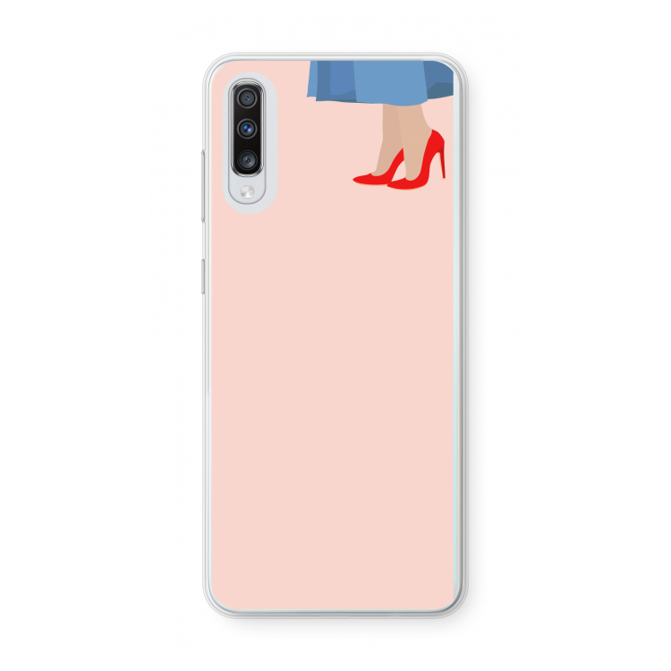 High heels: Samsung Galaxy A70 Transparant Hoesje