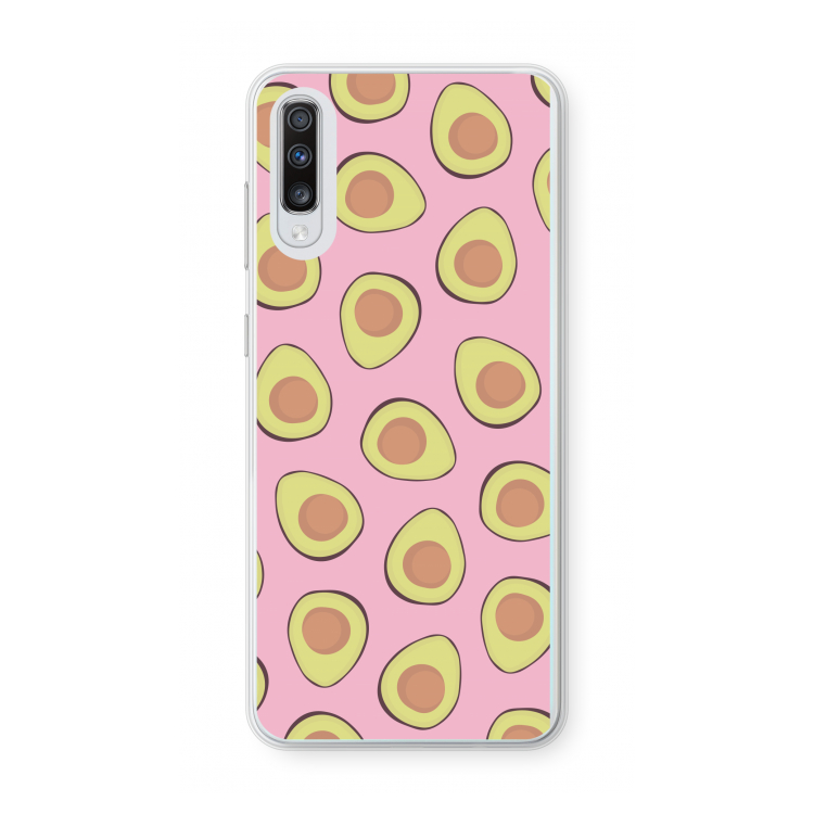 Dancing avocados: Samsung Galaxy A70 Transparant Hoesje