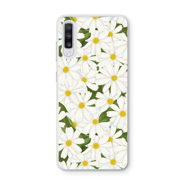 Summer Daisies: Samsung Galaxy A70 Transparant Hoesje
