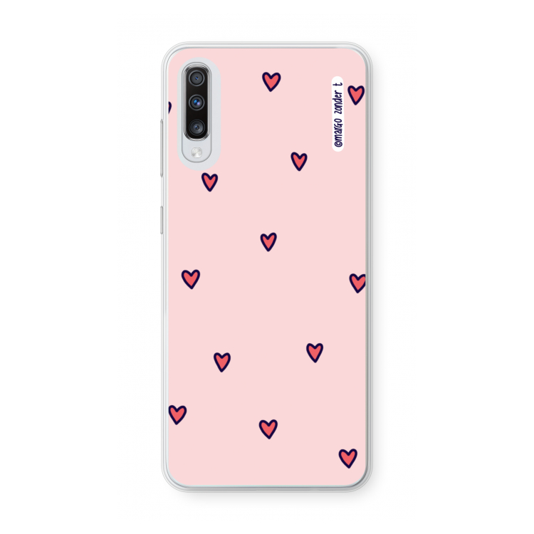 Hartjes: Samsung Galaxy A70 Transparant Hoesje