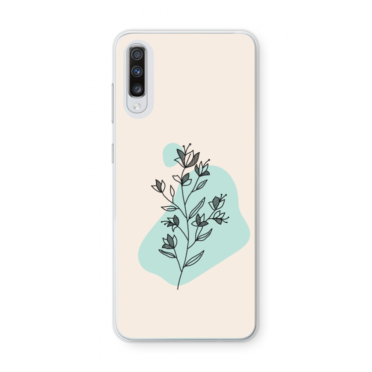 Violets are blue: Samsung Galaxy A70 Transparant Hoesje