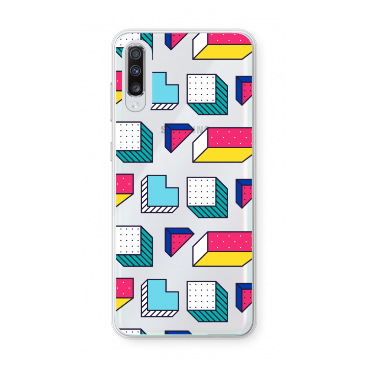 8-bit N°7: Samsung Galaxy A70 Transparant Hoesje