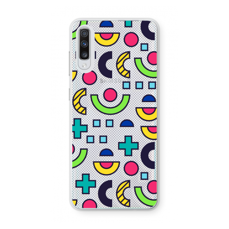8-bit N°6: Samsung Galaxy A70 Transparant Hoesje