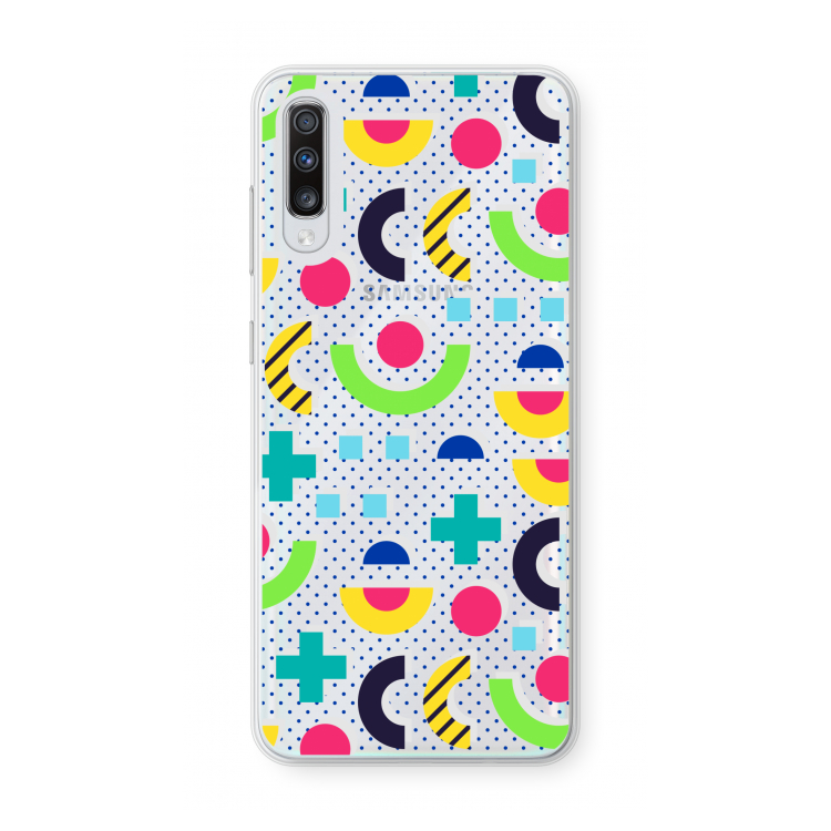 8-bit N°1: Samsung Galaxy A70 Transparant Hoesje