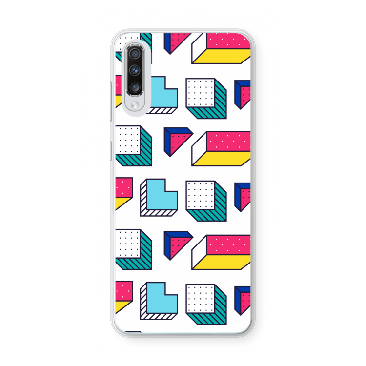 8-bit N°7: Samsung Galaxy A70 Transparant Hoesje