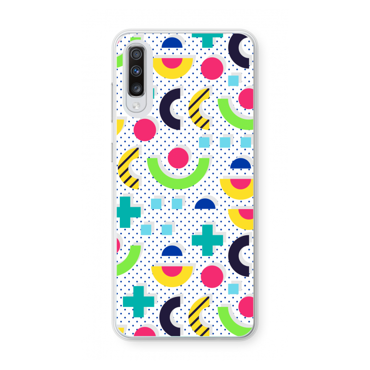 8-bit N°1: Samsung Galaxy A70 Transparant Hoesje