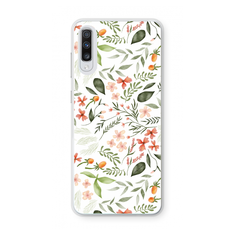 Sweet little flowers: Samsung Galaxy A70 Transparant Hoesje
