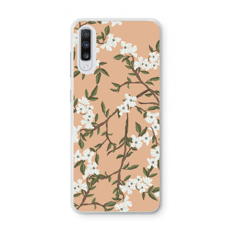 Blossoming spring: Samsung Galaxy A70 Transparant Hoesje