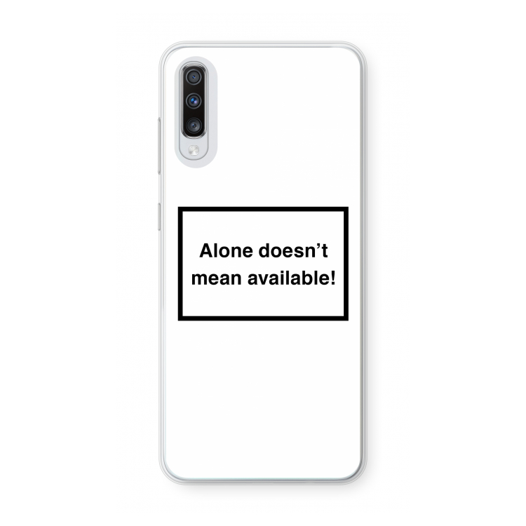 Alone: Samsung Galaxy A70 Transparant Hoesje