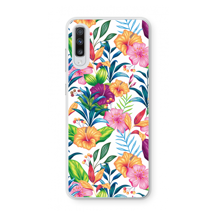 Tropisch 2: Samsung Galaxy A70 Transparant Hoesje