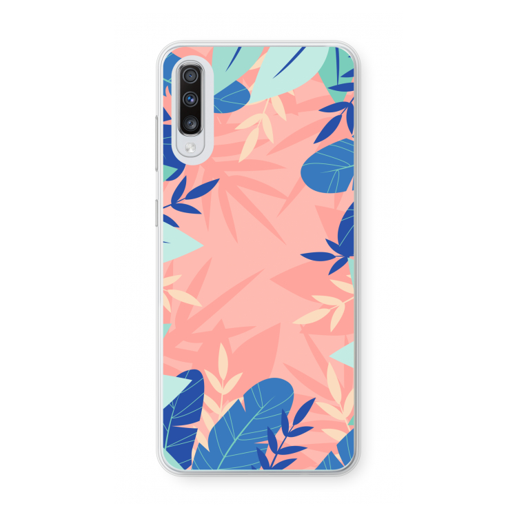 Tropisch: Samsung Galaxy A70 Transparant Hoesje