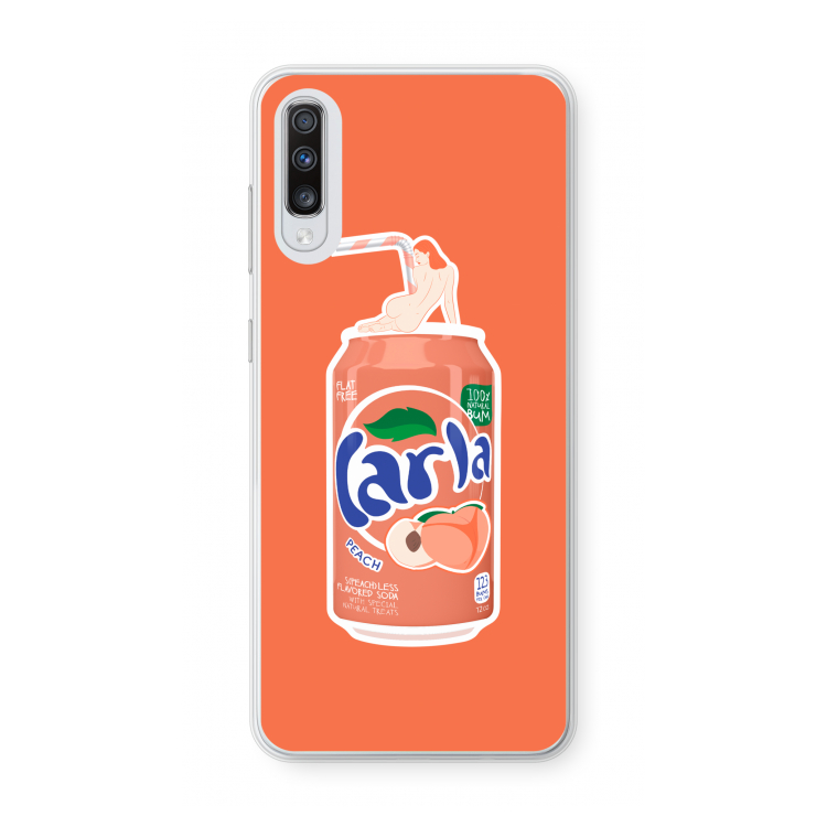 S(peach)less: Samsung Galaxy A70 Transparant Hoesje