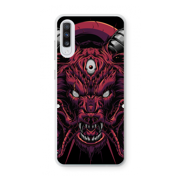 Hell Hound and Serpents: Samsung Galaxy A70 Transparant Hoesje