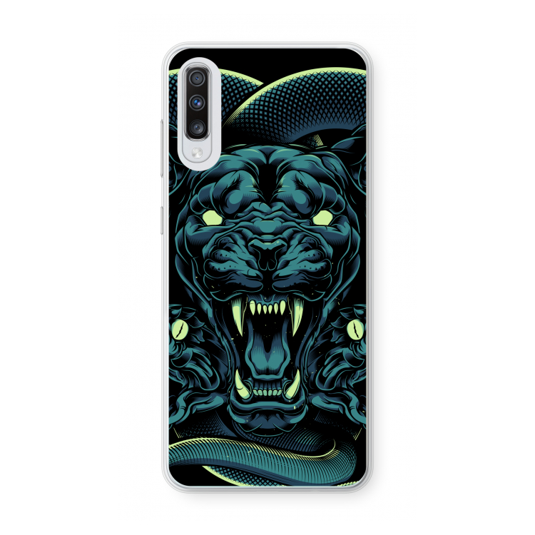 Cougar and Vipers: Samsung Galaxy A70 Transparant Hoesje