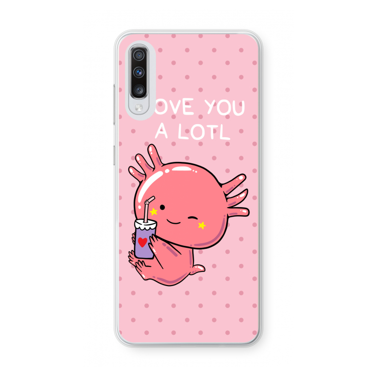 Love You A Lotl: Samsung Galaxy A70 Transparant Hoesje