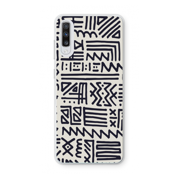 Marrakech print: Samsung Galaxy A70 Transparant Hoesje