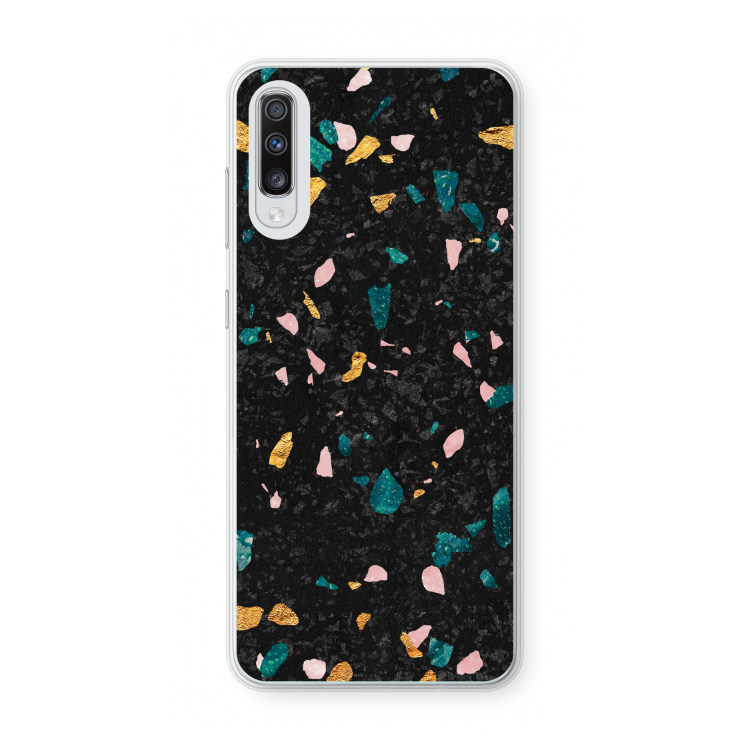 Terrazzo N°10: Samsung Galaxy A70 Transparant Hoesje
