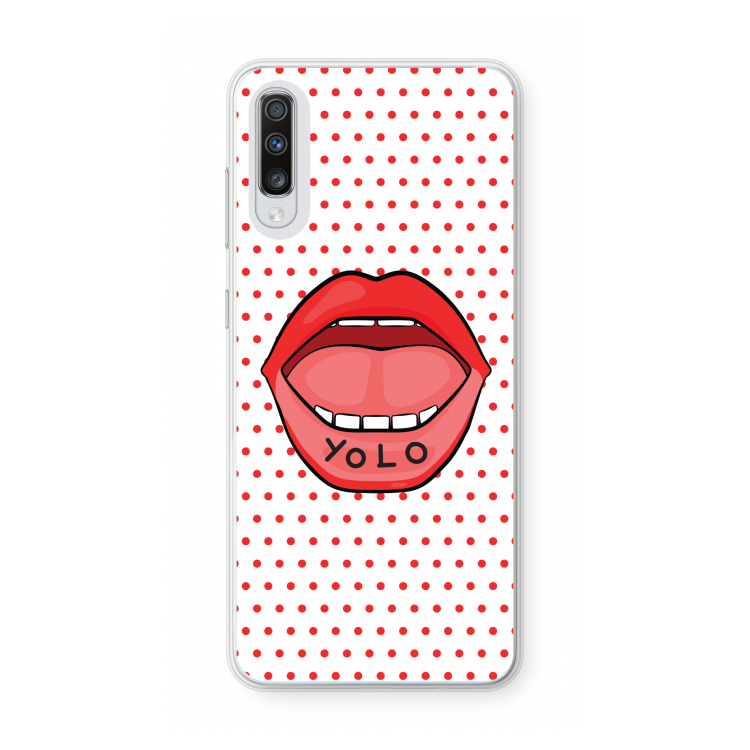 Yolo Denise: Samsung Galaxy A70 Transparant Hoesje