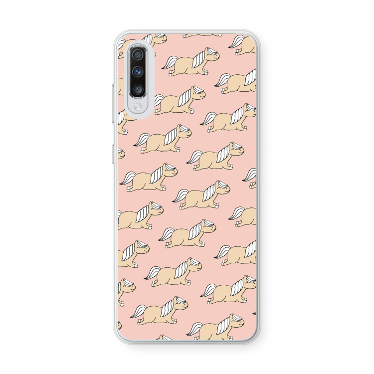 Ponys: Samsung Galaxy A70 Transparant Hoesje