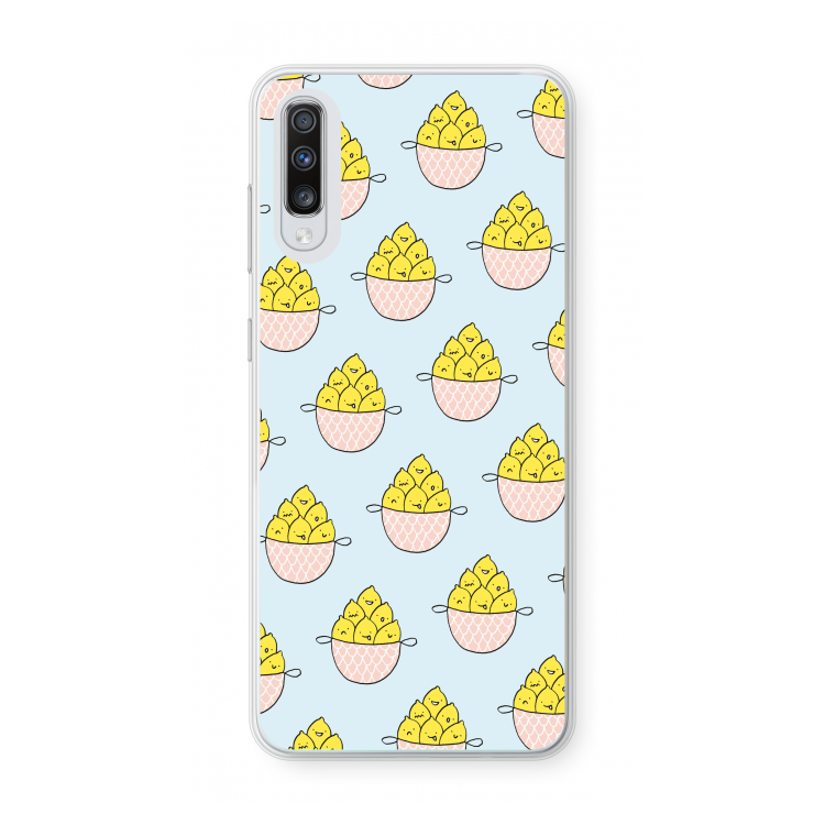Citroenen: Samsung Galaxy A70 Transparant Hoesje