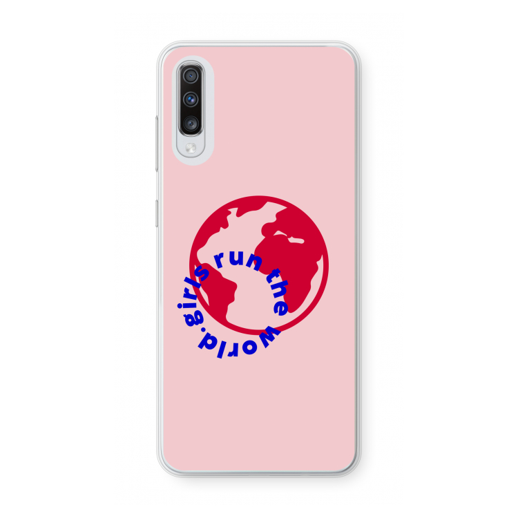 Run The World: Samsung Galaxy A70 Transparant Hoesje