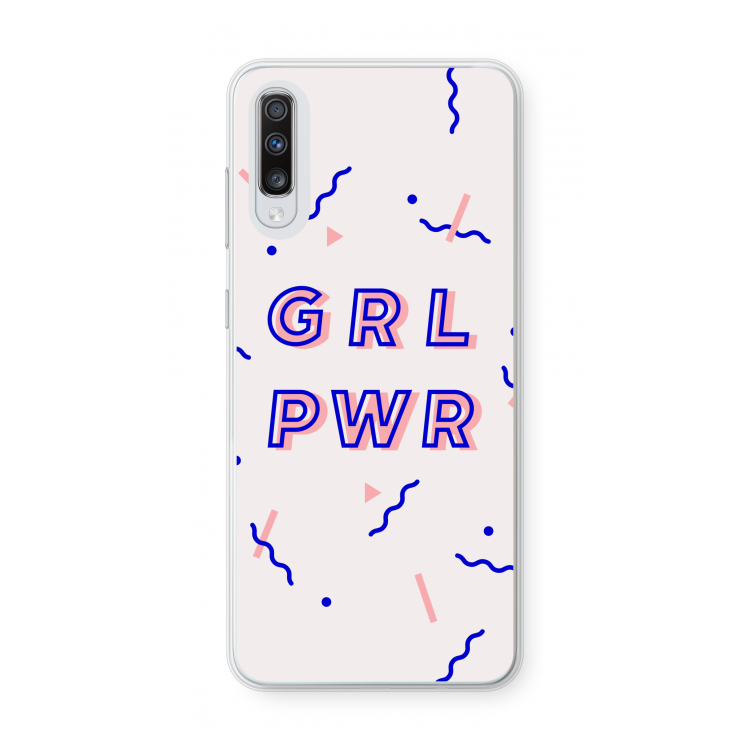 GRL PWR: Samsung Galaxy A70 Transparant Hoesje