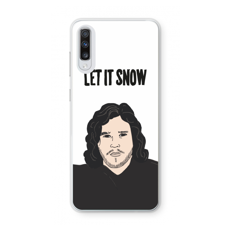 Let It Snow: Samsung Galaxy A70 Transparant Hoesje