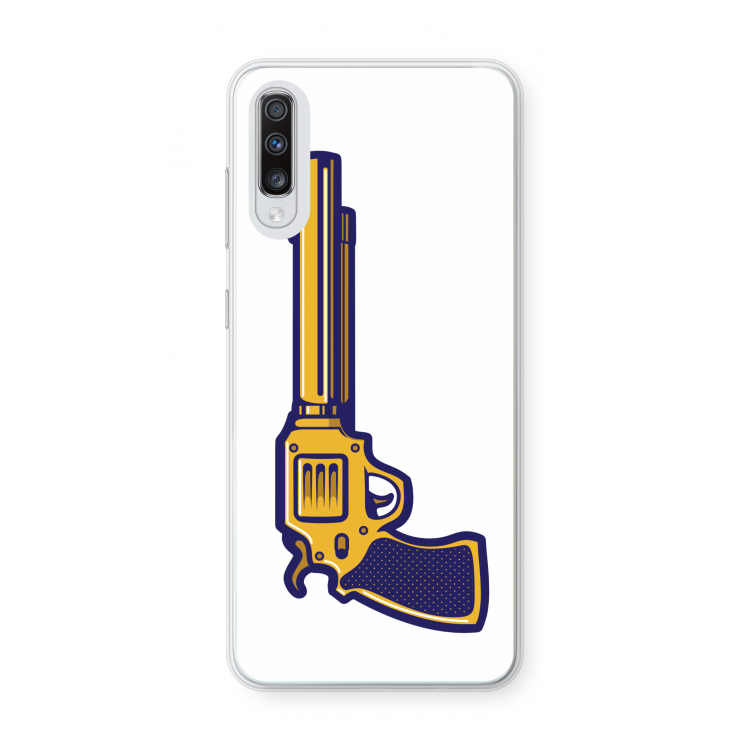 Pew Pew Pew: Samsung Galaxy A70 Transparant Hoesje