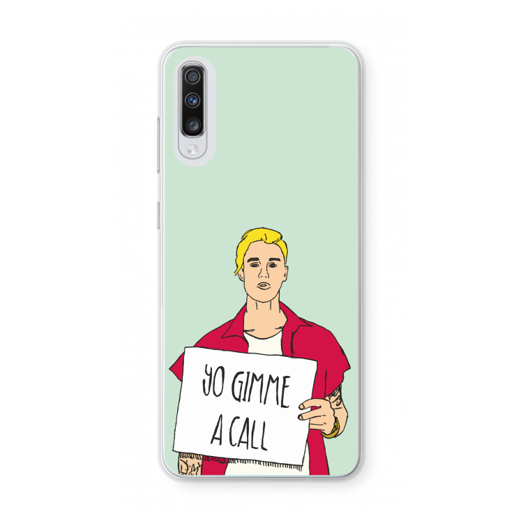 Gimme a call: Samsung Galaxy A70 Transparant Hoesje
