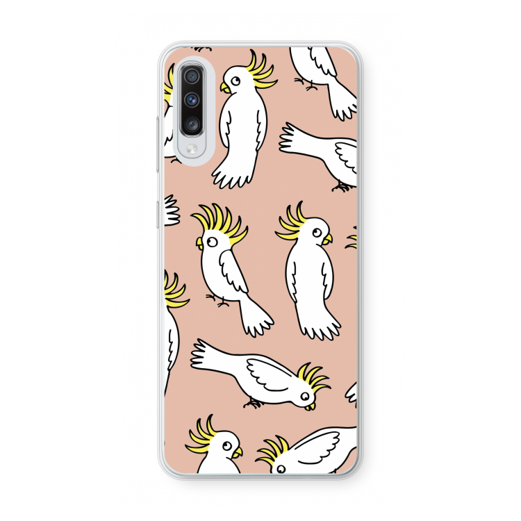 Papegaai: Samsung Galaxy A70 Transparant Hoesje