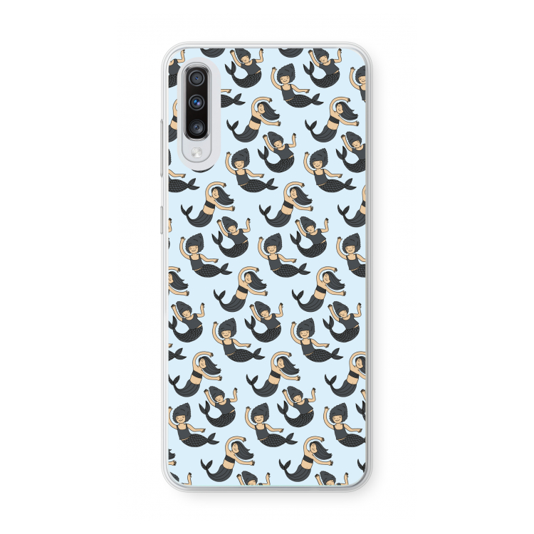 Zeemeermin: Samsung Galaxy A70 Transparant Hoesje