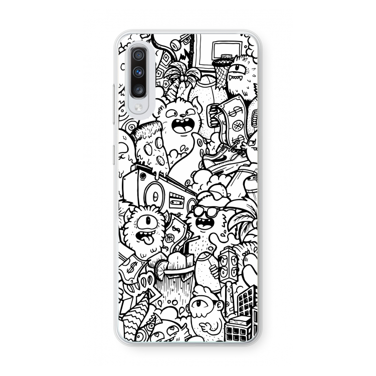 Vexx City #2: Samsung Galaxy A70 Transparant Hoesje