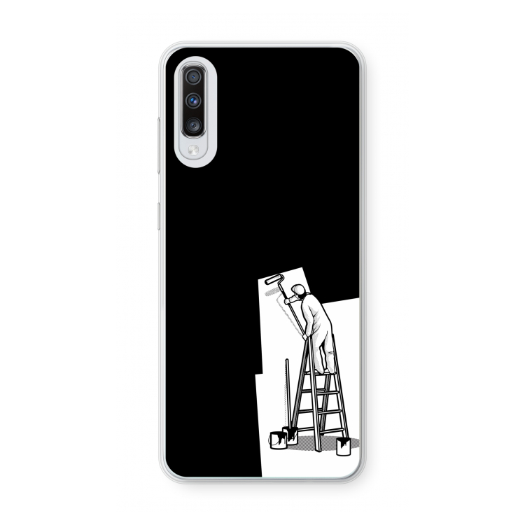 Musketon Painter: Samsung Galaxy A70 Transparant Hoesje