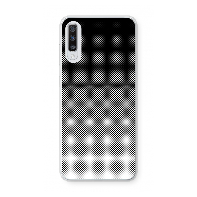 Musketon Halftone: Samsung Galaxy A70 Transparant Hoesje