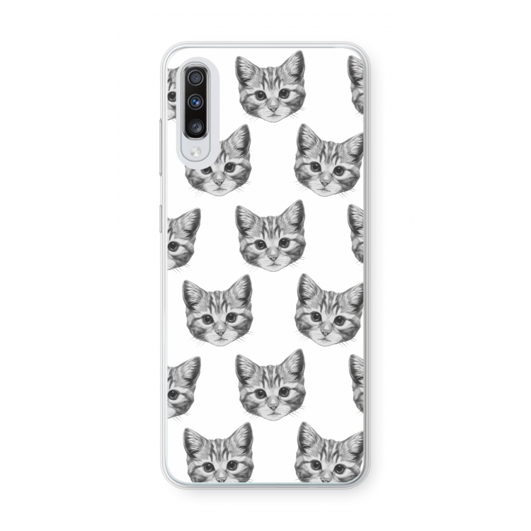 Kitten: Samsung Galaxy A70 Transparant Hoesje