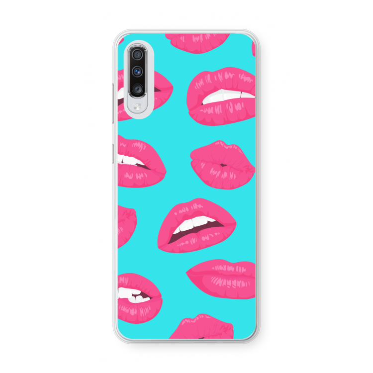 Bite my lip: Samsung Galaxy A70 Transparant Hoesje