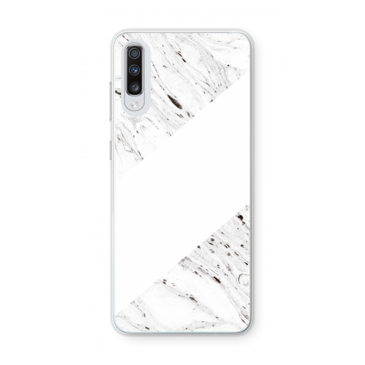 Biggest stripe: Samsung Galaxy A70 Transparant Hoesje