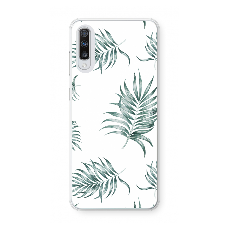 Simple leaves: Samsung Galaxy A70 Transparant Hoesje