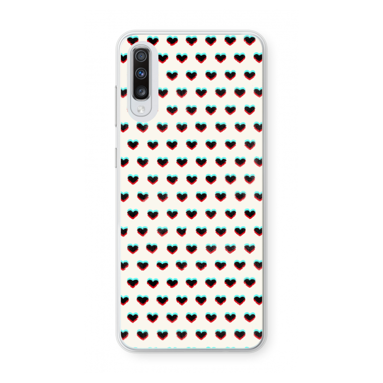 Hartjes: Samsung Galaxy A70 Transparant Hoesje