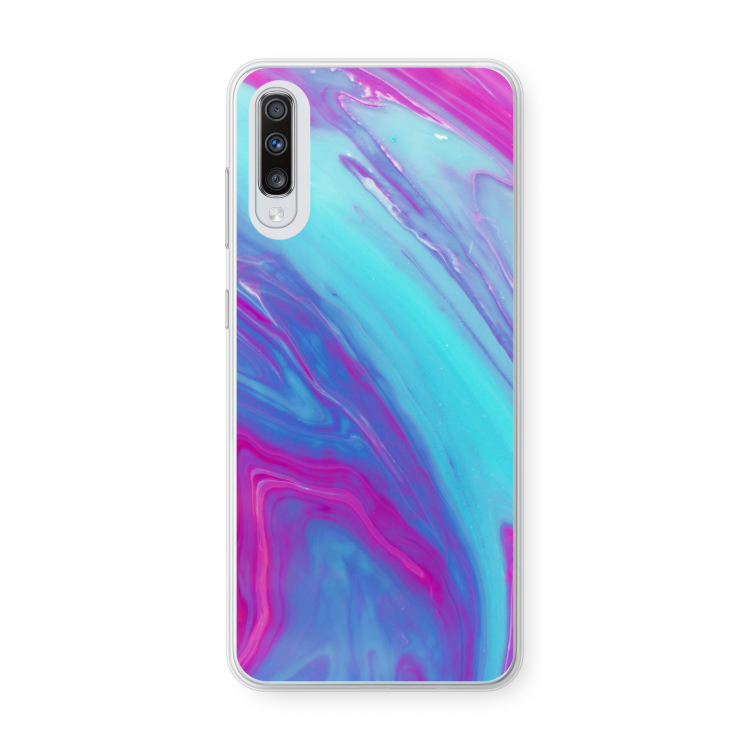 Zweverige regenboog: Samsung Galaxy A70 Transparant Hoesje