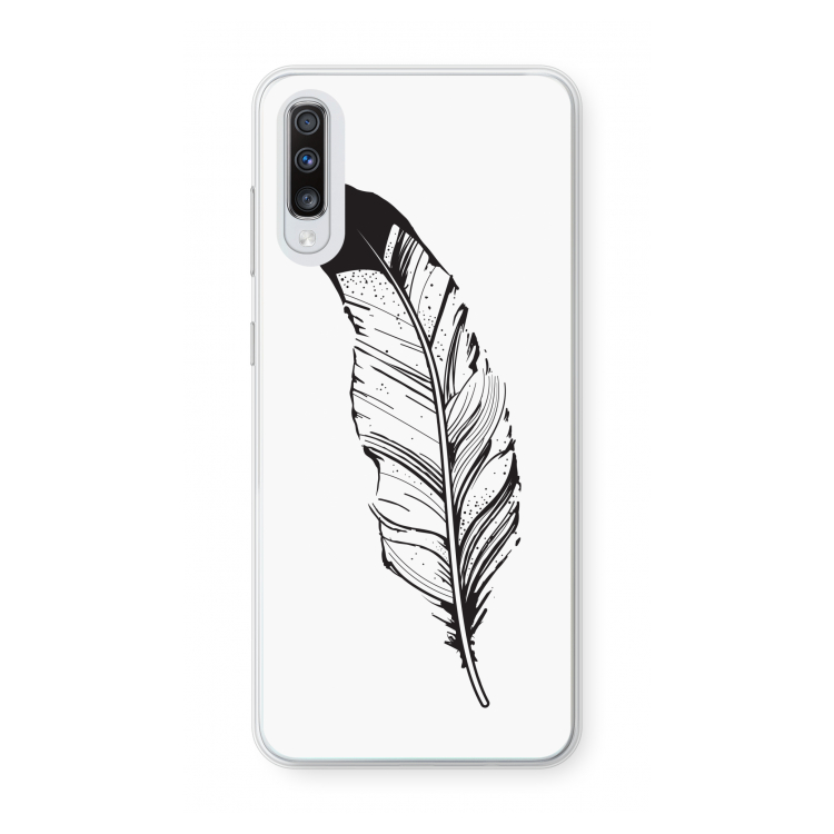 Pluim: Samsung Galaxy A70 Transparant Hoesje