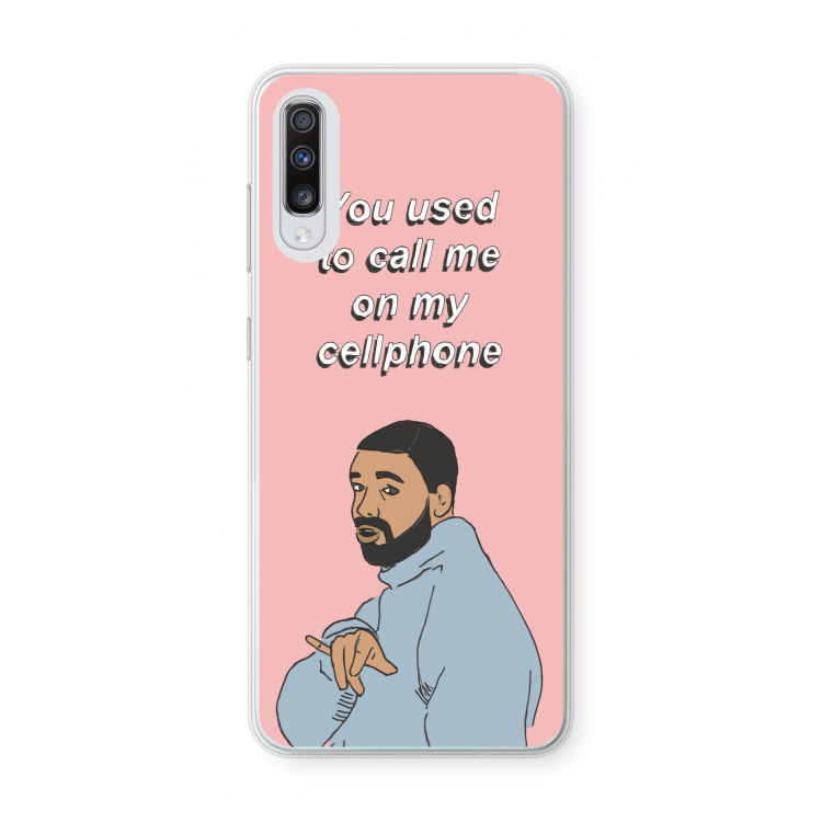 Hotline bling: Samsung Galaxy A70 Transparant Hoesje