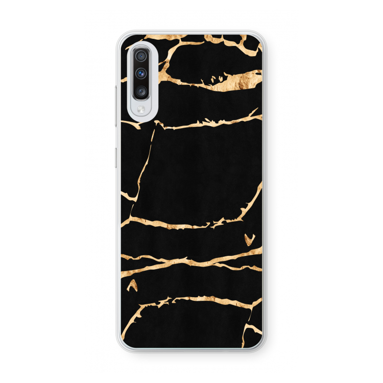 Gouden marmer: Samsung Galaxy A70 Transparant Hoesje